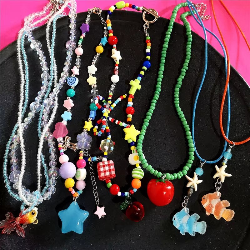 Women'S Emo Accessories - Cute Summer Y2K Heart Fruit Tomato