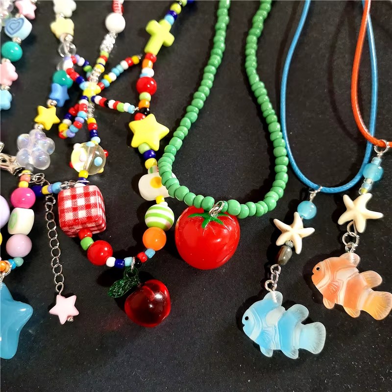 Cute Summer Y2K Heart Fruit To - огляд і ціна Women'S Emo Accessories