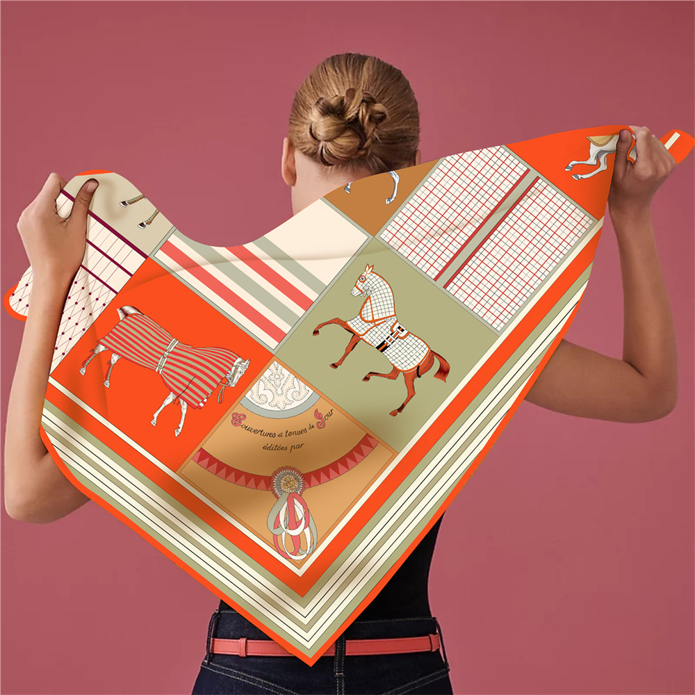 New Design Fashion Printed Sil - огляд і ціна Silk Scarf Square