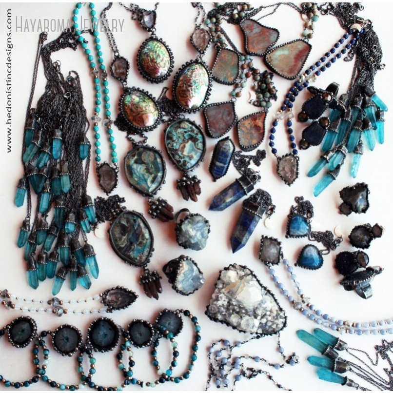 10pcs Lapis Lazuli Crystal Adj - огляд і ціна Women'S Emo Accessories