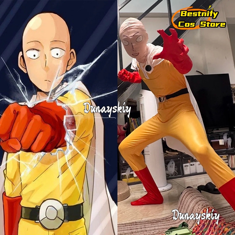 Saitama MAN Cosplay Jumpsuit C - огляд і ціна Women'S Red Accessories