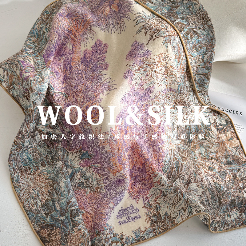 Silk Wool Scarves Woman Foular - огляд і ціна Women Accessories Sale